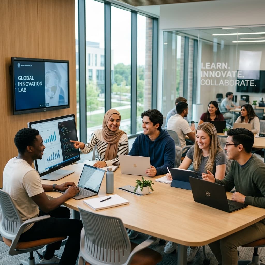 Students learning